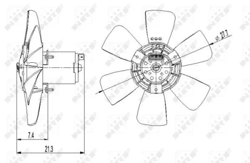 NRF Fan, engine cooling (47391)