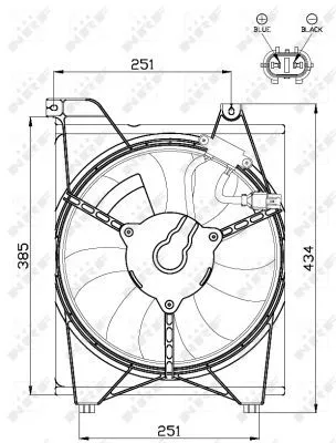 NRF Fan, engine cooling (47515)