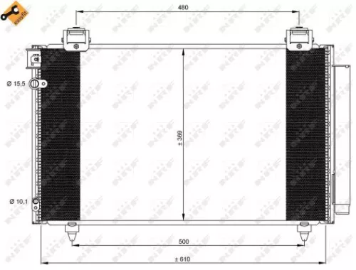 NRF Condenser, air conditioning (35592)