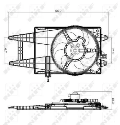 NRF Fan, engine cooling (47243)