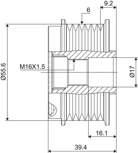 VALEO Alternator Freewheel Clutch (588013)