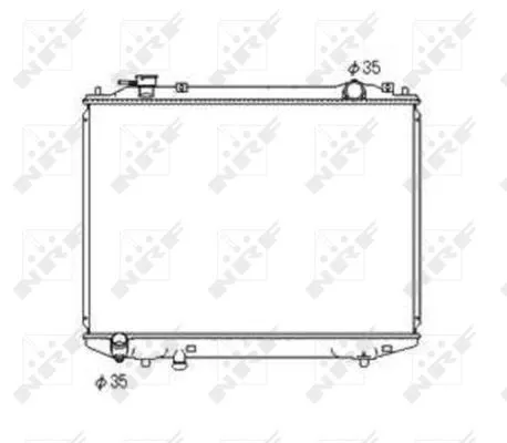 NRF Radiator, engine cooling (53567)