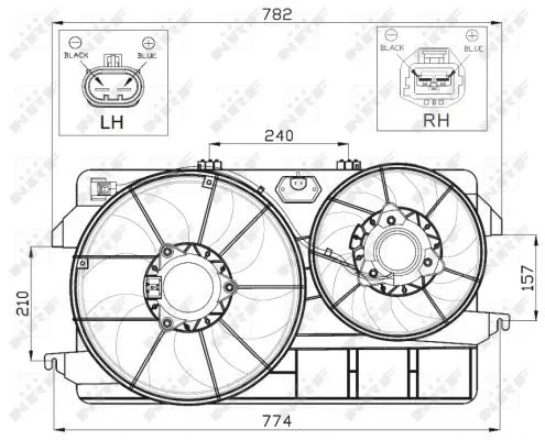 NRF Fan, engine cooling (47450)