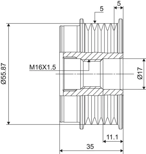 VALEO Alternator Freewheel Clutch (588008)