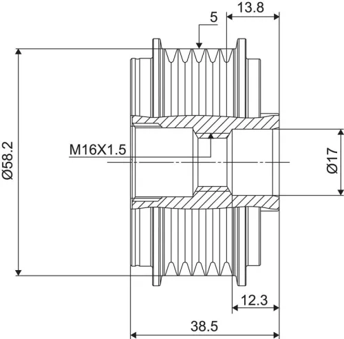 VALEO Alternator Freewheel Clutch (588037)