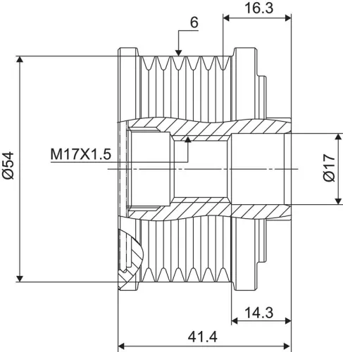 VALEO Alternator Freewheel Clutch (588045)