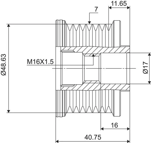 VALEO Alternator Freewheel Clutch (588027)