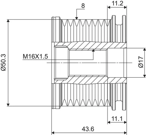 VALEO Alternator Freewheel Clutch (588090)