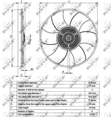 NRF Clutch, radiator fan (49539)