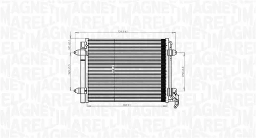 MAGNETI MARELLI Condenser, air conditioning (350203833000)
