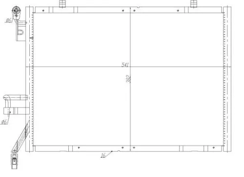 NRF Condenser, air conditioning (350483)