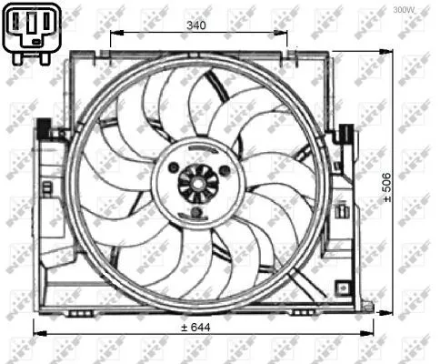 NRF Fan, engine cooling (47735)