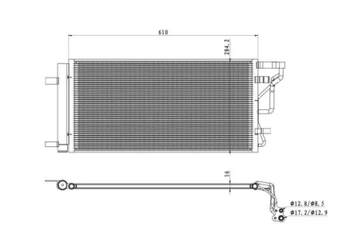 NRF Condenser, air conditioning (350491)