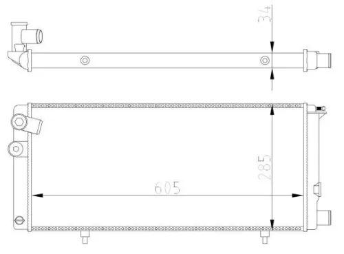NRF Radiator, engine cooling (54628A)