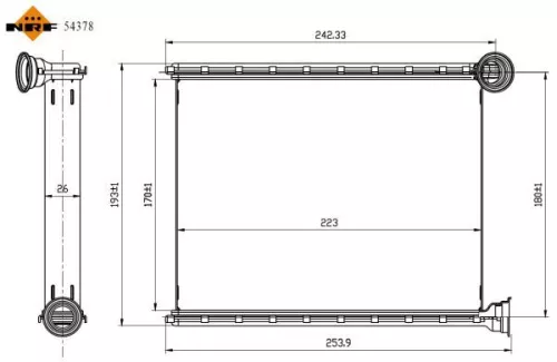 NRF Heat Exchanger, interior heating (54378)