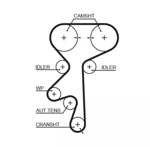 GATES Water Pump & Timing Belt Kit (KP15499XS-2)