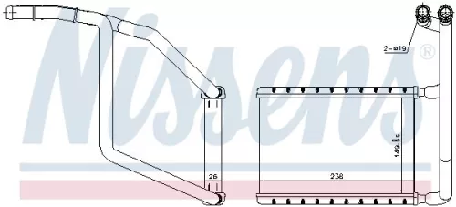 NISSENS Heat Exchanger, interior heating (707078)