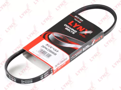 LYNXAUTO Poly V-Belt (3PK0668)