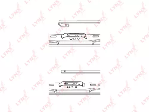 Conventional wiper blade, 600mm