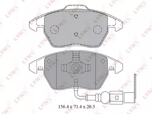 Disc brake pads, front
