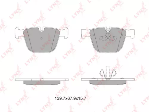 Disc brake pads, rear