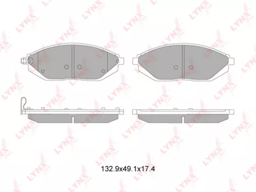 Disc brake pads, front