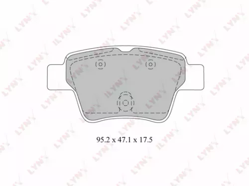 Disc brake pads, rear