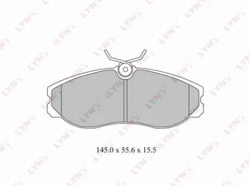 Disc brake pads, front