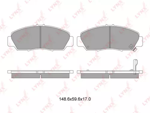 Disc brake pads, front