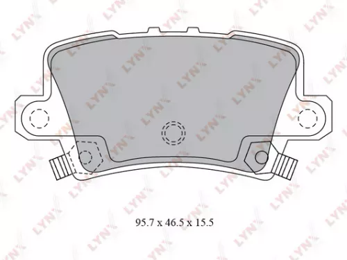 Disc brake pads, rear