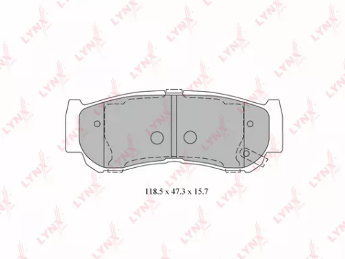 Disc brake pads, rear