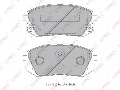 Disc brake pads, front