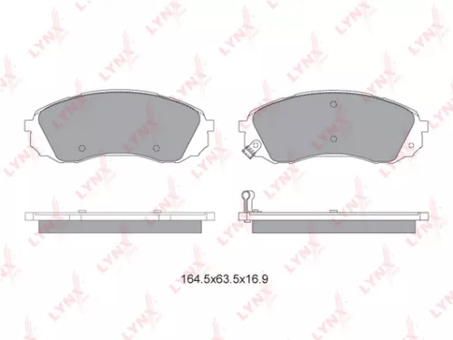 Disc brake pads, front