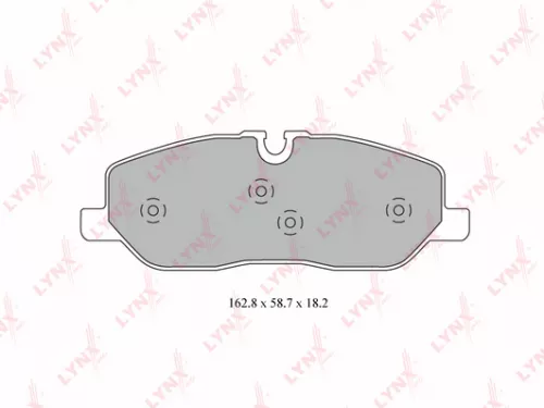 Disc brake pads, front
