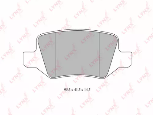 Disc brake pads, rear