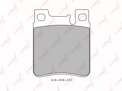 Disc brake pads, rear