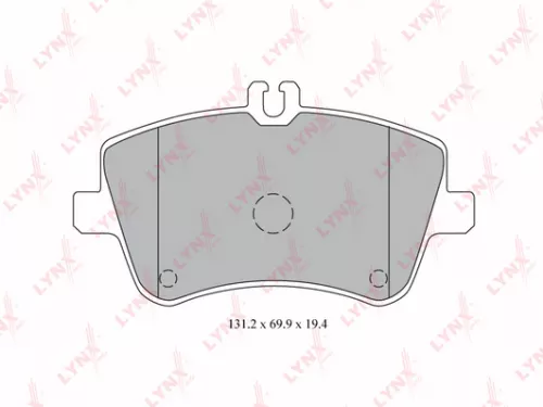 Disc brake pads, front