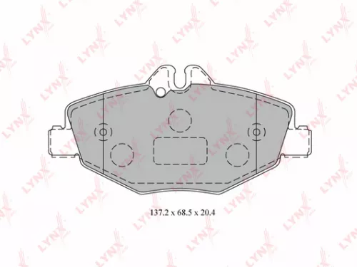 Disc brake pads, front