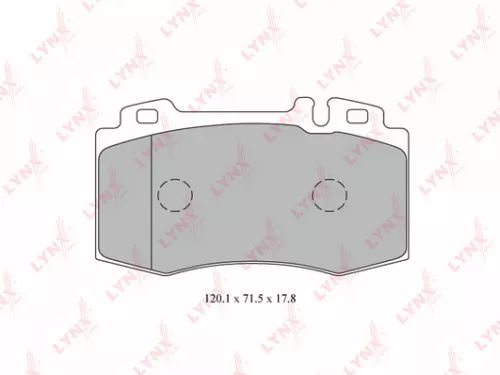 Disc brake pads, front