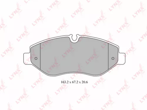 Disc brake pads, front