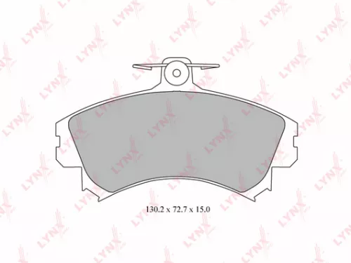 Disc brake pads, front