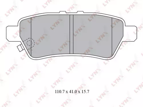 Disc brake pads, rear