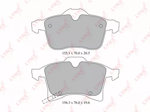 Disc brake pads, front