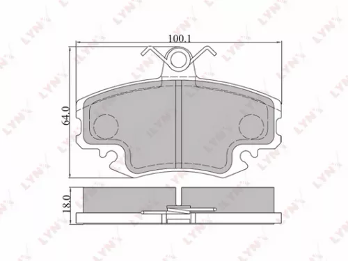 Disc brake pads, front