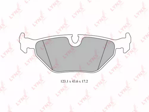 Disc brake pads, rear