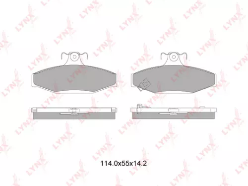 Disc brake pads, rear