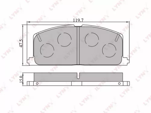 Disc brake pads, front