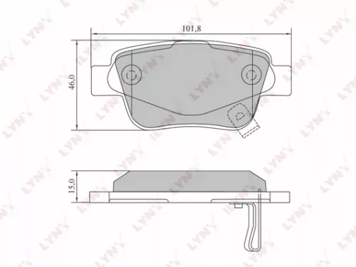 Disc brake pads, rear