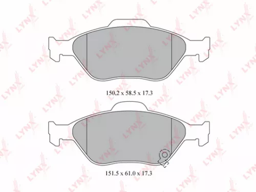 Disc brake pads, front