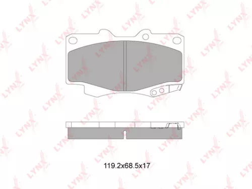 Disc brake pads, front